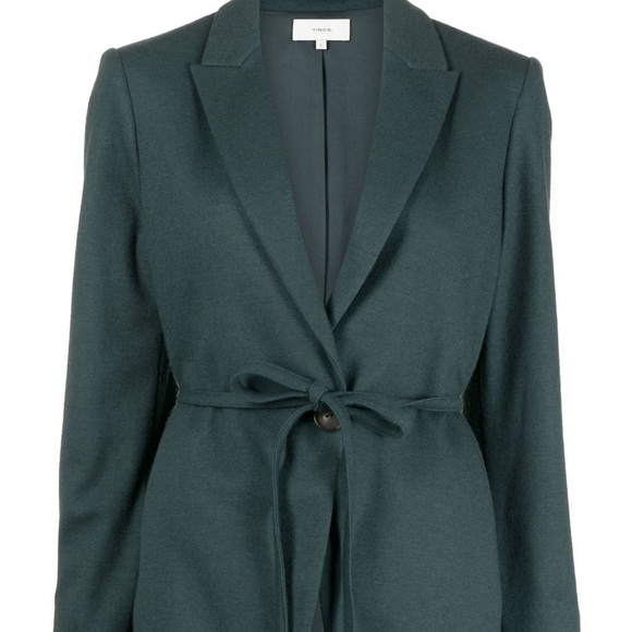 NWT Vince Belted Blazer in Colour Azure Onyx size 10 - Picture 2 of 13